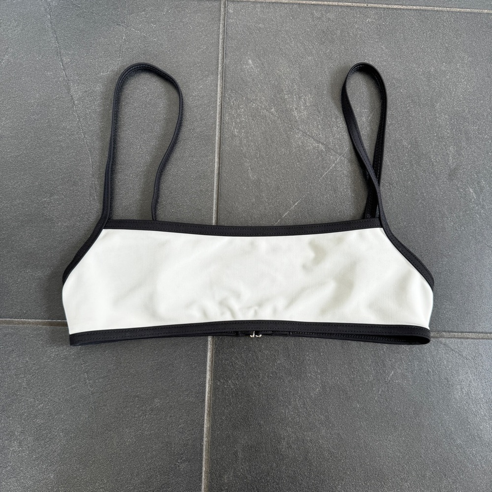 Black White Bikini Bralette Top
